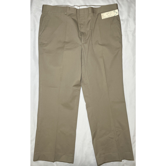 NEW Vintage LL Bean Khaki Pants 44x30 Deadstock Made in USA Tan Classic 1990